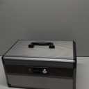 Glosen Medicine Lock Box,locking medicine box, Security Lock BoxesMedium Black 12 x 7.68 x 7.87 Inch, First Aid Key Safe Box for Medication