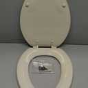 KOHLER K-4774-47 Brevia Elongated Toilet Seatwith Quick-Release Hinges and Quick-Attach Hardware for Easy Clean in Almond