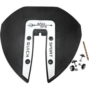 Boat Marine Whale Tail Hydrofoil Surfboard Stabilizer for 40 – 350 HP Small Outboard Motor and Out Drive Silver