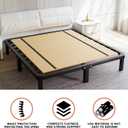 Imperius Foldable Box Spring, Bunkie Board, Bed Support Slats, Bed Boards for Under, Queen 64"X58"