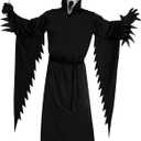 Fun World Ghost Face Aged Adult Costume, One Size Fits Most