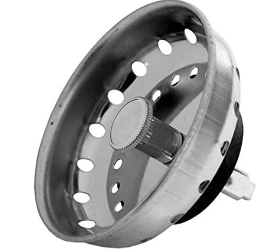 Plumb Craft Waxman 7637800T Kitchen Sink Stopper Oil Post Hole Basket Strainer, Silver, HG Kit 30 PC Machine Screw