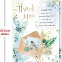 5 x Thank You Card, Appreciation Card for Friend Family Coworkers | Includes Envelope and Stickers, 8x5.3 Inch, Includes Envelope and Stickers, 8x5.3 Inch