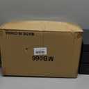 Ydocabinit Wall Mount Mailbox, Large Capacity Mailbox for House, with Flag, Visibility Galvanized Steel Rust-Proof Metal Post Drop Box, Mailboxes for Outside, 15.74"×9.84"×4.33" Solar Lanterns Black