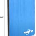 NRICO Portable External Hard Drive, USB 3.0, 2.5 Inch, Compatible with PC, Mac, Desktop (Blue, 500, GB)