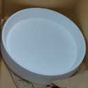 Plant Saucer Tray for Ceramic Plastic Pots, 20 inch Plant Saucers for Indoors, Pot Saucers Trays, Bird Bath Bowls, Flower Planter Water Drip Trays for Pots Base (20", White) (20" (1 Pack))