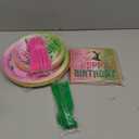 Grencian 96pcs Witch Birthday Party Decorations Pink and Green Witch Theme Party Decorations Include Plates and Napkins Disposable Pink and Green Birthday Tableware for Girls Witches Par-ty Supplies