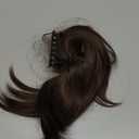 SEGO Claw Clip Short Ponytail Extension Messy Bun Hair Piece With 4 Bendable Metals DIY Synthetic Fake Hair Bun For Women 8 Inch-#10B Medium Brown