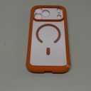 Miracase for iPhone 17 Pro Max Case 6.9" Full-Body Phone Case with Built-in Glass Screen Protector& Full Camera Protector,[Magnetic with MagSafe] Drop Proof 17 ProMax Cover, Orange