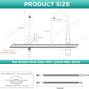 High Arc Bar Sink Faucet Black Single Hole Kitchen Sink Tap Single-Handle RV Faucets Prep Sink Tap with 360 Swivel Spout Kitchen Mixer Tap with 24Inch Water Supply Lines (Tall)