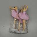 3 PCS Dancing Ballerina Girl Figurine, Ballerina Figurine Cake Topper, Pink Ballet Girl Figure Cake Decoration