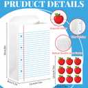 2 x 24 Pcs Back to School Gift Bags with Stickers, Notebook Line Goodie Bags