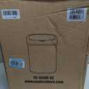 BestOffice | 13 Gallon Trash Can with Lid | Automatic Touchless Garbage Can | Odor Control | Modern Oval Design | Easy to Clean | Stainless Steel | Fits Any Kitchen, Bathroom, Office or Home