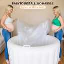 Premium Birth Pool Liner, Birthing Pool for Home Births, Essential for Home Births, Labor and Delivery Ideal for Birthing Pool Mothers, Midwives and Doulas Single-Layer Transparent
