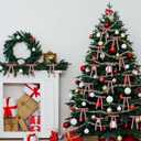 30 Pcs Christmas Velvet Wreath Bow, 5 x 7 Inch Vintage Velvet Ribbon Bows Rustic Crafts Gift Bows for Indoor Outdoor Wreaths Garland Holiday Xmas Tree Wrapping Crafts (Pink, Width of 5/8")