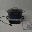 Ninja MC1101 Foodi Everyday Possible Cooker Pro, 8-in-1 Versatility, 6.5 QT, One-Pot Cooking, Replaces 10 Cooking Tools, Faster Cooking, Family-Sized Capacity, Adjustable Temp Control, Midnight Blue