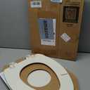 Mayfair Cassel Slow Close Toilet Seat, Easy Clean, Non Slip Premium Wood Seat, Easy Install, Made in USA, Elongated, Bone