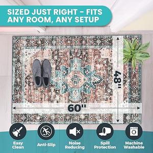 Office Chair Mat for Hardwood Floor -Heavy-Duty Floor Mat for Office Chair - Scratch-Resistant and Non-Slip Computer Chair Mat, Wood and Tile Protection for Office & Home, Brown 48" x 60"