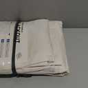 100% Blackout Shield Linen Blackout Curtains for Bedroom 84 Inches Long, Back Tab/Rod Pocket Living Room Drapes, Thermal Insulated Blackout Curtains 2 Panels Set, 50" W x 84" L, Cream