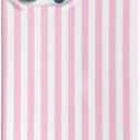 Pink and White Striped Phone Case for iPhone 14 Pro,Cute Aesthetic Vertical Stripes Classic Retro Girly Slim Protective Cover for iPhone 14Pro 6.1in,Pink White