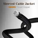 (2-Pack) 8 Pin PCIe Cable for Seasonic PSUs, PCIe 8 Pin Male to PCIe (6+2) Male Power Adapter Sleeved 25-inch (63cm)