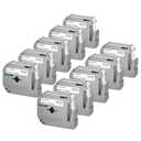M-K231 Label Tape Compatible with Brother M Tape P Touch 12mm 0.47 White, M-K231s MK231 M231 for Brother PT-M95 PT-70BM PT-90 PT-85 PT65 45 P-Touch Label Maker Refills 0.47''*26.2'