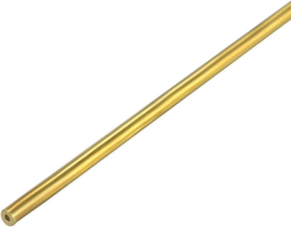 uxcell 0.3mm x 0.9mm x 500mm Brass Pipe Tube Round Bar Rod