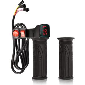 Electric Bike Throttle Grip, 12-72V Three Speed E-Scooter Tricycle Motor With Forward and Reverse Accelerator for Electric Motorcycle
