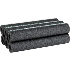 Duck Brand Foam Pipe Covers, Pipe Insulation Foam Tubes for Hot and Cold Water Pipes, Pre Slit and Self Sealing Adhesive Edge, 0.75 in. x 1 Ft., 6 Sticks Per Package, 6 Feet Total, Black