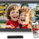 Uhale 15.6" Large Digital Picture Frame 64GB, WiFi Electronic Photo Frames 1920 x 1080 IPS FHD with Remote Control, Wall-Mounted, Support USB/SD Card, Share Photos/Videos Anywhere(No Touchscreen)