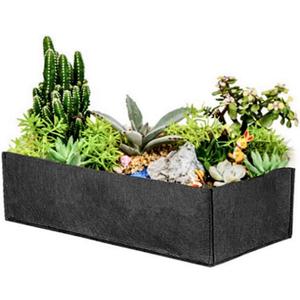 Kingrol 8 Divided Grids Breathable Raised Garden Bed, 4 x 2 FT - Heavy Duty 400 GSM Nonwoven Fabric Growing Pot Garden Planter for Vegetable, Herb, Fruit, Flower