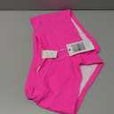 Annbon Scrunch Butt Bikini Bottoms Mid Rise Ruched Boy Short Low Waisted Swim Bottoms Low Rise Swimsuit Bathing Suit Bottoms Only for Women Full Coverage Large Hot Pink