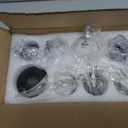 Creative Scents Black & White Small Set of 8 Marble Look Decorative Balls for Bowls Decorative Orbs Spheres for Coffee Table Centerpiece, Dining Table, Living Room - Modern Bowl Fillers for Home