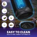 LiBa Electric Bug Zapper, Outdoor & Indoor Insect Killer with Switch 4000V Powerful Grid, 20W Extra Brightness IPX4 Waterproof Mosquito Repellent Outdoor, Fly Traps for Backyard Patio