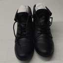 LONDON FOG Crissy Dress Ankle Boot Ladies Lace Up Bootie with Collar (7.5 Wide, Black)