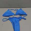 XUNYU Thong Bikini Sets for Women - Brazilian Micro String Bikinis Sexy Two Piece Swimsuit Triangle Top Halter Bathing Suits S