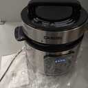 CARORI Electric Pressure Cooker 6 Quart Silver, Non-stick Pot, 9-in-1 Instant Pot, 12 Preset Functions with Touchscreen, Safe Steam Release, Stew, Slow Cook, Rice, Saut, Warmer