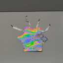 Kolldenn 12 Pack Princess Snowflake Gift Bag Holographic Snowflake Party Favors Gift Bags with Handle Paper Candy Treat Goodie Bags for Holiday Birthday Party Supplies