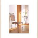 8.5x11 Picture Frame, Brass Brushed Thin Metal Float Photo Frame with HD Glass, Fit 5x7 with Mat or 8.5 x 11 without Mat, for Table and Wall, 1 Pack