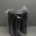 Get Set Style Modern Round Ottoman with Soft Padded Seat, Multifunctional Vanity Stool for Makeup, Upholstered Footrest Stool Ottoman Foot Stool for Living Room, Bedroom (Brown)