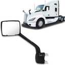 Chrome Hood Mirror for Kenworth T680 2022 2023 2024 Replacement Driver Left Side OE Kenworth T680 Mirror Accessories