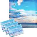 VIHOSE 4 Pcs 2 x 2 Feet Fluorescent Light Covers for Ceiling Lights Classroom Magnetic Light Filters for Reducing Harsh Glare Flicker for Office Classroom Home Drop Ceiling(Sea Gull)