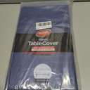 Neatiffy 54 x 108 Inch 6 Pack Rectangle Plastic Table Cloth Picnic/Camping/Party/Banquet Table Cover. Disposable/Reusable Tablecloths -Black