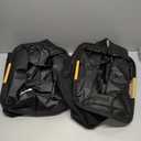 STORAGE MANIAC 2-Pack Large Laundry Hamper, 80L (21.1 Gal) Collapsible Laundry Basket with Bamboo Handles, Freestanding Waterproof Clothes Hamper for Laundry Room, Bedroom, Dorm, Towels, Toys, Black