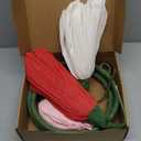 16 Paper Flowers Decorations for Wall - Flower Wall Decorations - Large Flowers Decorations for Room Bridal Shower Baby Shower (3, Red+Pink+White)