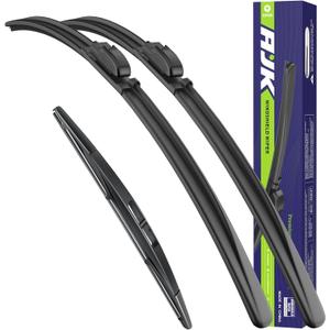AJK Wiper Blades for Honda HR-V 2016 2017 2018 2019 2020 2021 2022, 2 Piece All Weather OEM Quality Automotive Replacement Windshield Wiper Blades for My Car