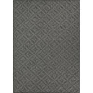 Garland Rug Brentwood Jasmine 5 ft. x 7 ft. Area Rug Cinder Gray