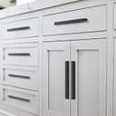 10 Pack Kitchen Cabinet Pulls - Kitchen Cabinet Handles for Dresser Drawers - L-Shaped Cross Sections (5.51 Inches,Black)