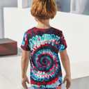 Kids Tie Dye Shirt Size 4-14 T-Shirt for Boys Girls Short Sleeve Tees (9-12 Years)