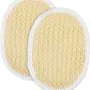 Natural Exfoliating Loofah Pads for Face and Body, Soft Weave Facial Scrubber, Gentle Sisal Cleanser Sponge, Bath and Shower Exfoliator for Men, Women (1 Pack)
